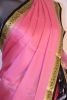 Contrast Classic Pure Mysore Crepe Silk Saree